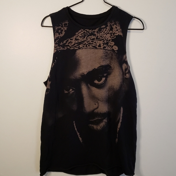 Forever 21 Tops - 3 for $15 Distressed Tupac Graphic Tank M